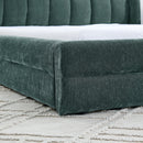 Modern Upholstered Bed Frame With Thick Fabric And Headboard by Unique Piece Furniture