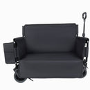 Folding Wagon Cart with Bench Seat – 500lb Capacity, 180L