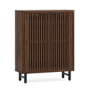 6 Tier Shoe Cabinet With Louvered Doors by HouseOfZazla