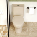 1.1/1.6 GPF Tornado Flush One-Piece Toilet with Comfort Chair Seat ADA Height 17" by HouseOfZazla