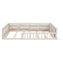 Upholstered Platform Bed With Guardrail And Pillow by HouseOfZazla