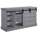 Amrita - TV Stand With Fireplace - Gray Oak