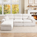 Corner Chaise Sofa With High Backrest by HouseOfZazla