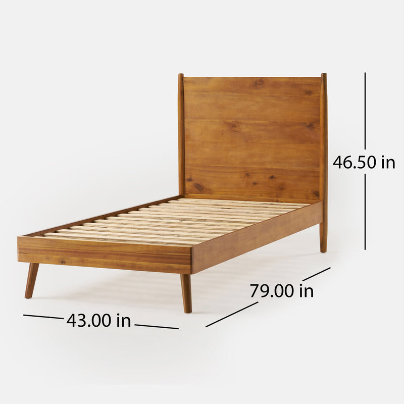 Cohron Solid Wood Platform Bed (Twin Bed), photo 4 of 8