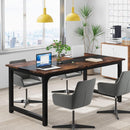 Large Computer Desk With Steel Frame for Home Office Workstation by HouseOfZazla