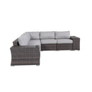 Rattan Sectional Sofa Set With Cushions by HouseOfZazla