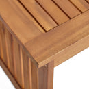 Acacia Wood Rectangular Patio Coffee Table For Outside by HouseOfZazla