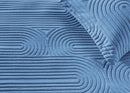 BedGear Performance King Duvet Set - Stonewash Blue/Racetrack