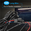 LED Light Bar Wiring Harness Kit 280W 12V 40A Power Relay Fuse On/Off Switch 10ft Length Universal Fitment Light Bar Accessories