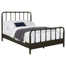 Rocco All Wood Water Pipe Open Frame Full Bed Dark Bronze