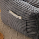 Giant Bean Bag Chair With Armrests And Footstool by HouseOfZazla