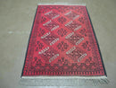 3' X 4' Vintage Fine Handmade Turkoman Bokhara Yamud Rug Carpet Nice