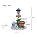 Lying Cat Solar Planter Garden Decor by HouseOfZazla