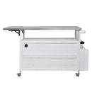 Foldable Outdoor Kitchen Island Patio Cart with Storage