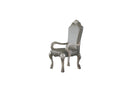 Dresden Synthetic Leather & Vintage Bone Dining Chair by HouseOfZazla