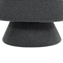 360 Degree Swivel Sherpa Accent Chair Modern Style Barrel Chair with Toss Pillows for home office, living room, bedroom, Dark Grey