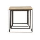 3 Piece Nesting Design Table Set - Brown