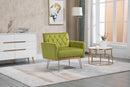 Accent Chair, leisure single sofa with Rose Golden feet