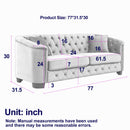 Modern Chesterfield Sofa With Tufted Backrest For Living Room by HouseOfZazla