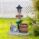 Lying Cat Solar Planter Garden Decor by HouseOfZazla