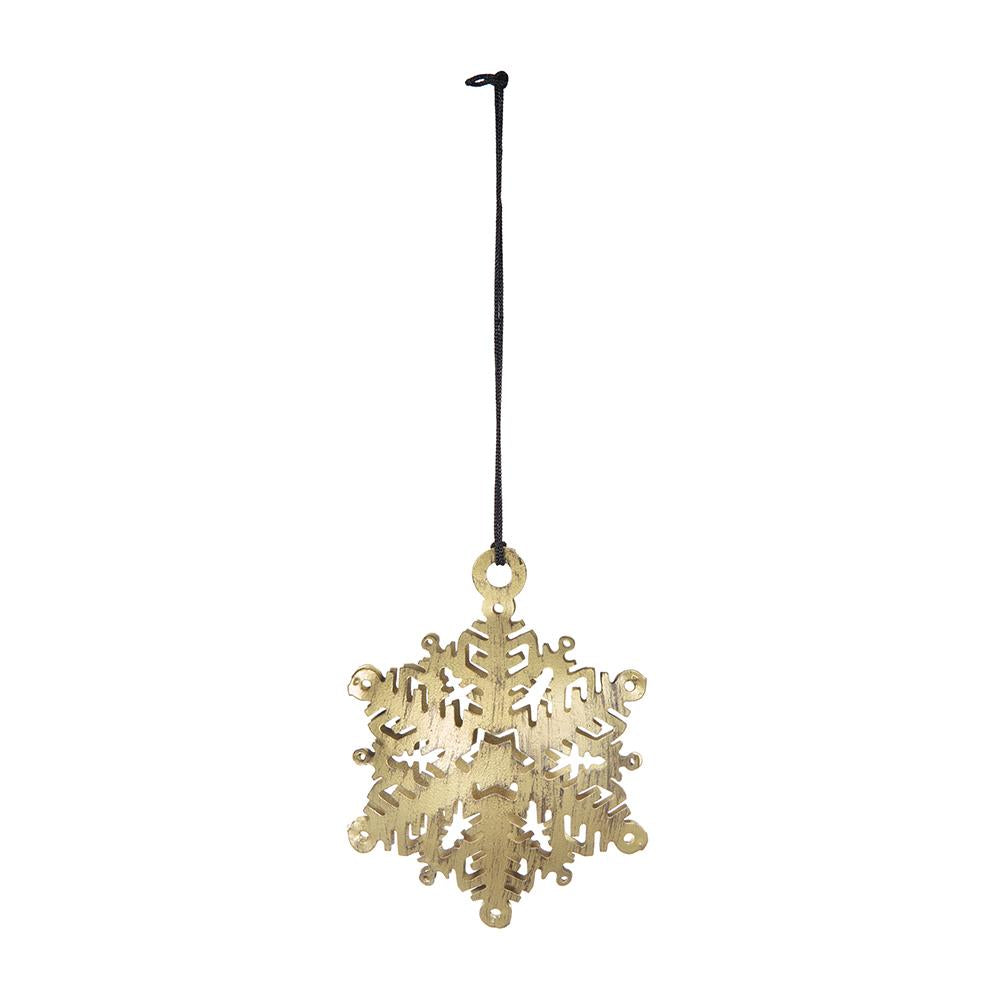 3.5" Snowflake Hanging Ornament Set of 12, photo 2 of 5
