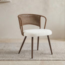Farmhouse Style Wicker Dining Chair
