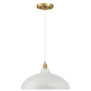 Astral - Single Light Pendant Lamp For Entrance Kitchen Island - Gold / White by HouseOfZazla