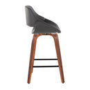 Fabrico - Mid-Century Modern, Counter Stool (Set of 2) by HouseOfZazla