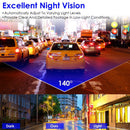 2K HD Front Dash Cam For Car With IPS Screen Night Vision Loop Recording Included 32G Storage Card 140¡ Wide Angle WiFi App Control Front Dashcam