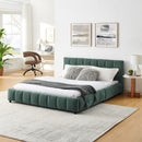 Modern Platform Bed Frame With Thick Fabric by Unique Piece Furniture
