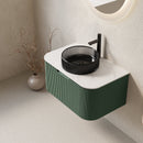 DINA 30" Bathroom Vanity & Sink with Floating Curved Edges by HouseOfZazla