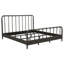 Rocco All Wood Water Pipe Open Frame Eastern King Bed Dark Bronze