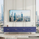 TV Stand With Slatted Drawers