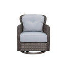 Tenaya 3-Piece Wicker Sofa Set with Swivel Rocking Chairs