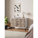 Dumbo - Fluted Dresser - Gray / White by HouseOfZazla