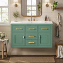 36'' Wall Mounted Bathroom Cabinet – French Style Bathroom Vanity