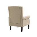 Modern Accent Chair Lounge Chair with Sturdy Wood Legs in Camel PU Leather