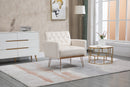 Accent Chair, leisure single sofa with Rose Golden feet