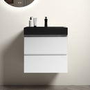 Alice - Bathroom Vanity With Large Storage, Sink Wall Mounted Floating Bathroom Vanity For Modern Bathroom, One-Piece Sink Basin Without Drain And Faucet by HouseOfZazla