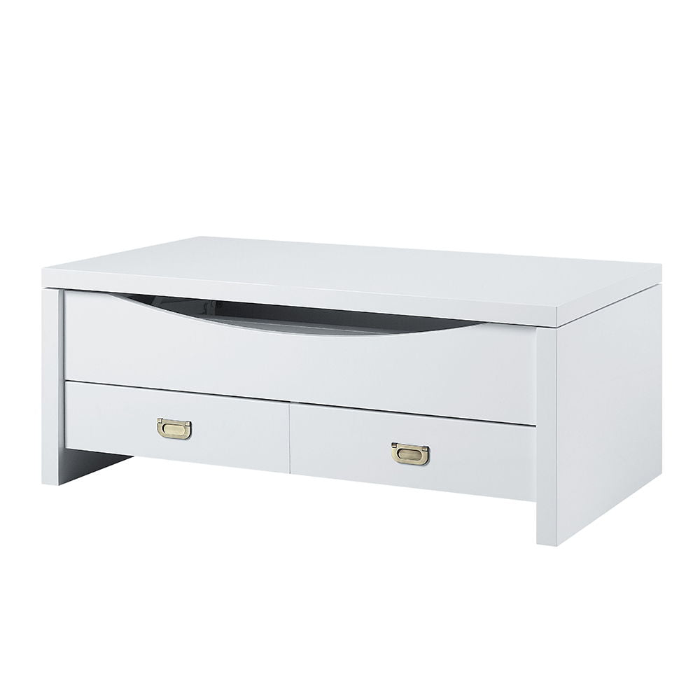 Ramiel - Coffee Table With Lift Top - High Gloss White, photo 7 of 7