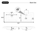 Double Sink Bathroom Vanity With Sinks, Soft Close Doors & 3 Drawers - Wood by HouseOfZazla