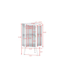 Corner Cabinet With Door And Shelves For Bathroom - White