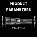 Ultra-Bright Tactical LED Flashlight – 3 Modes, USB Rechargeable, 600 Lumen, Outdoor, Hiking & Camping