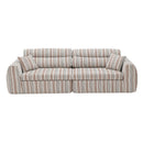 3 Seater, Couch With Throw Pillows For Living Room