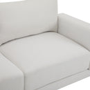 Modern Square Arm Sofa With Soft Fabric Upholstery, Deep Cushions by HouseOfZazla
