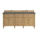 James Martin Lorelai 72" Double Bathroom Vanity, Light Natural Oak
