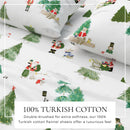 Turkish Cotton Christmas Flannel Sheet Set - Whittaker Collection by Great Bay Home