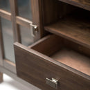 Artisan - Tall TV Media Stand - Natural Aged Brown by HouseOfZazla