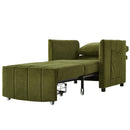 Upholstered Convertible Sleeper Sofa With 5 Position Backrest, Side Pockets, Storage by HouseOfZazla