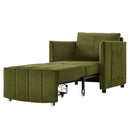 Upholstered Convertible Sleeper Sofa With 5 Position Backrest, Side Pockets, Storage by HouseOfZazla